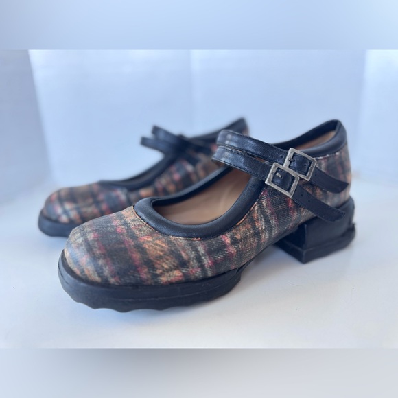 john fluevog unity aimee plaid mary jane Buckle Shoes *Flawed - Picture 5 of 11
